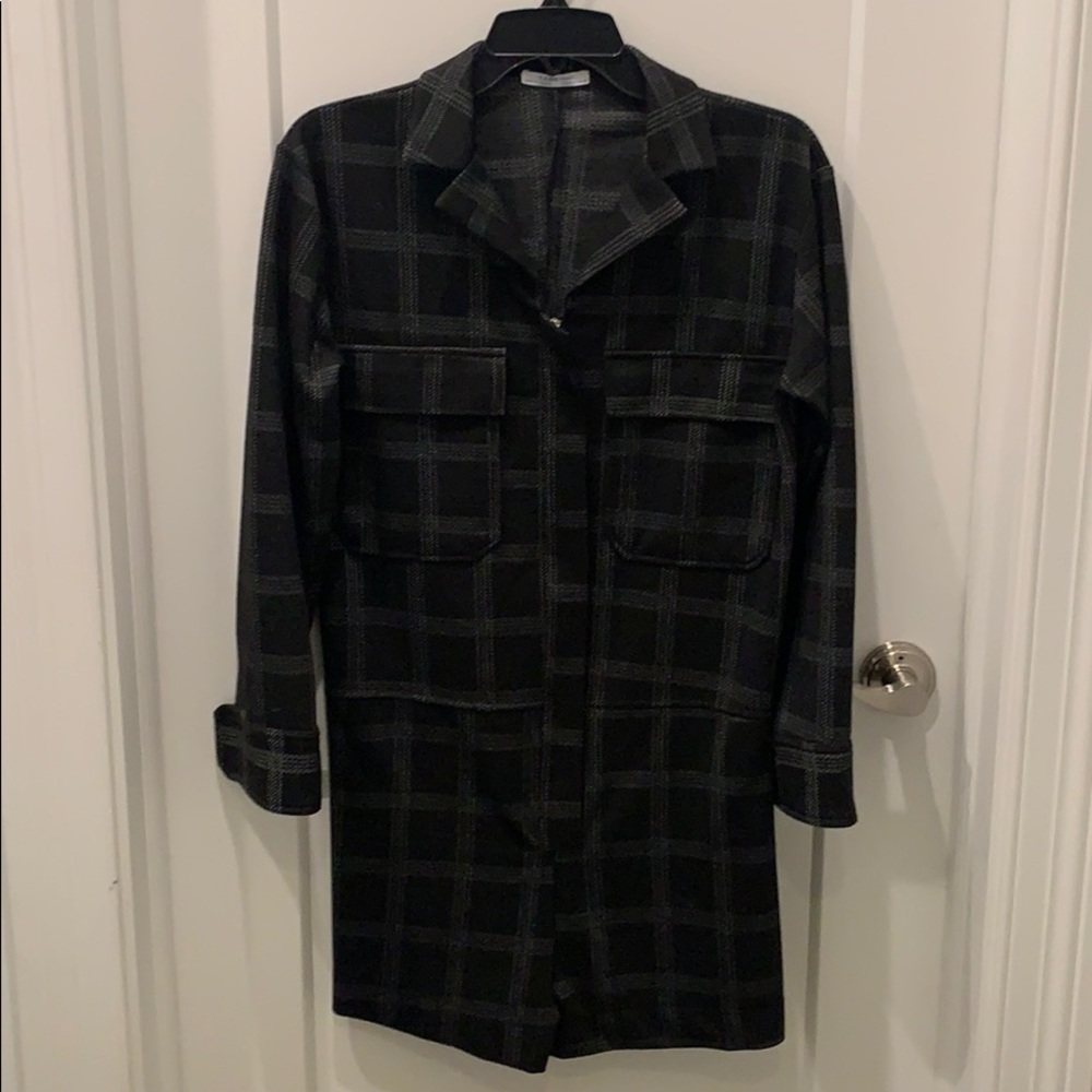 ZARA Black patterned shorts jumpsuit